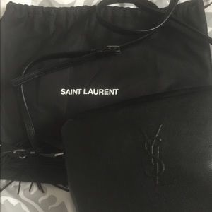 YSL Saint Laurent Black Small Mono Camera Bag